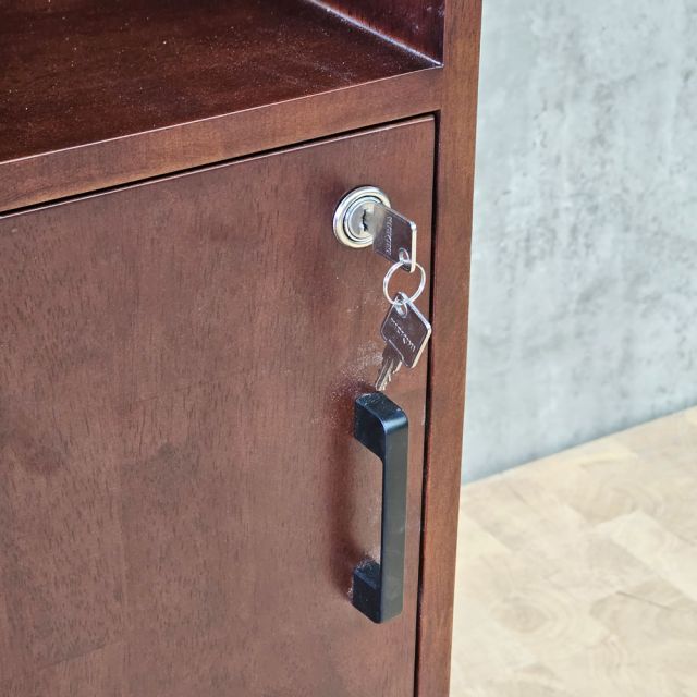 Kệ tủ góc tường 43x47x140cm gỗ cao su KGT68059