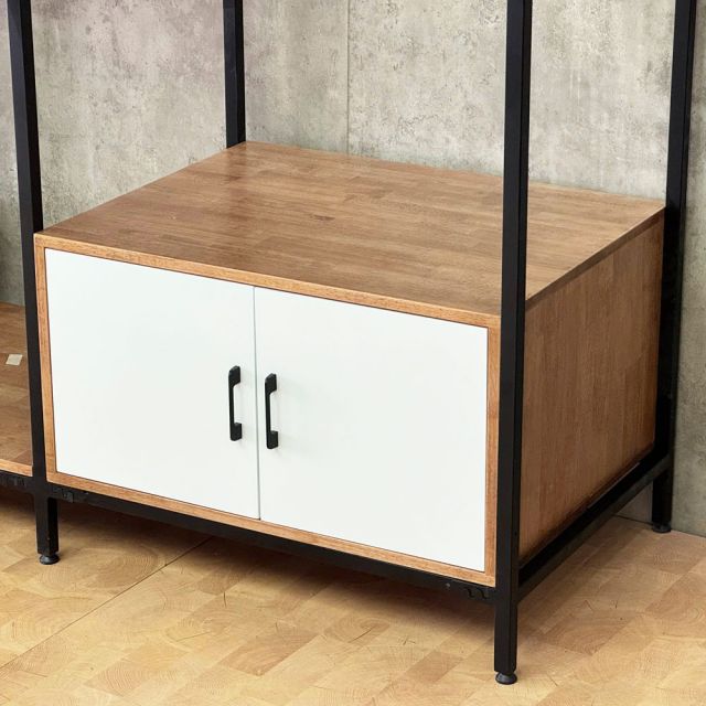 Kệ tủ treo quần áo 200x60x250cm gỗ cao su TQA68094