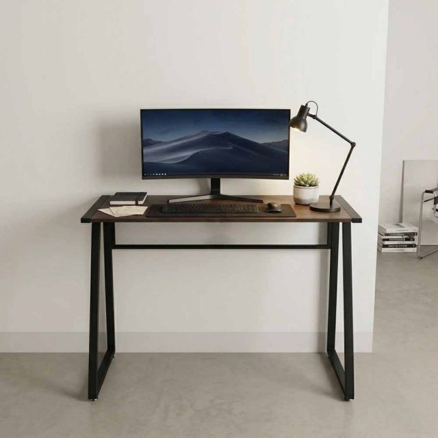 Bàn làm việc đứng StaDesk 130x60cm chân sắt viền cao 105cm STD68018