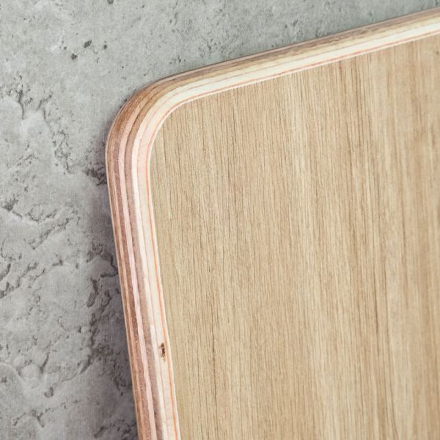 Mặt bàn chữ nhật gỗ plywood bo cạnh dày 18mm sơn PU chống thấm MB060