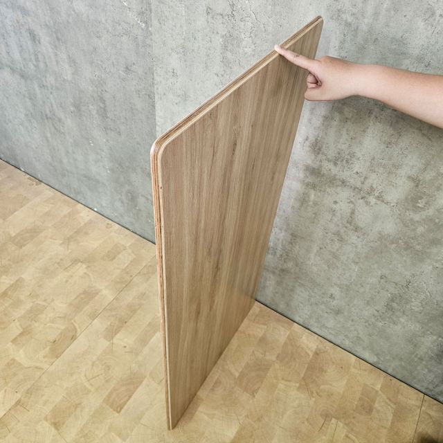 Mặt bàn chữ nhật gỗ plywood bo cạnh dày 18mm sơn PU chống thấm MB060