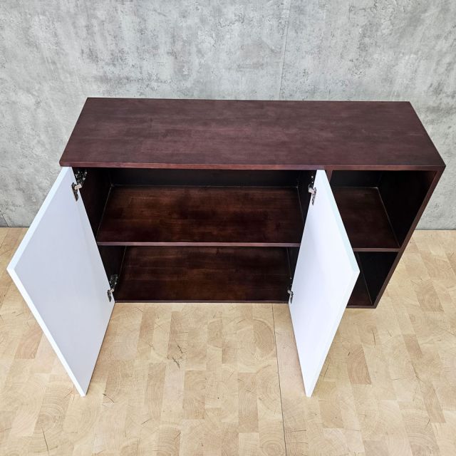 Tủ bếp treo tường 110x35x75cm gỗ cao su TBT020