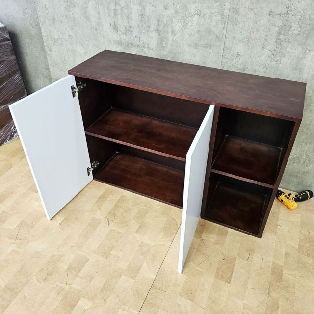 Tủ bếp treo tường 110x35x75cm gỗ cao su TBT020