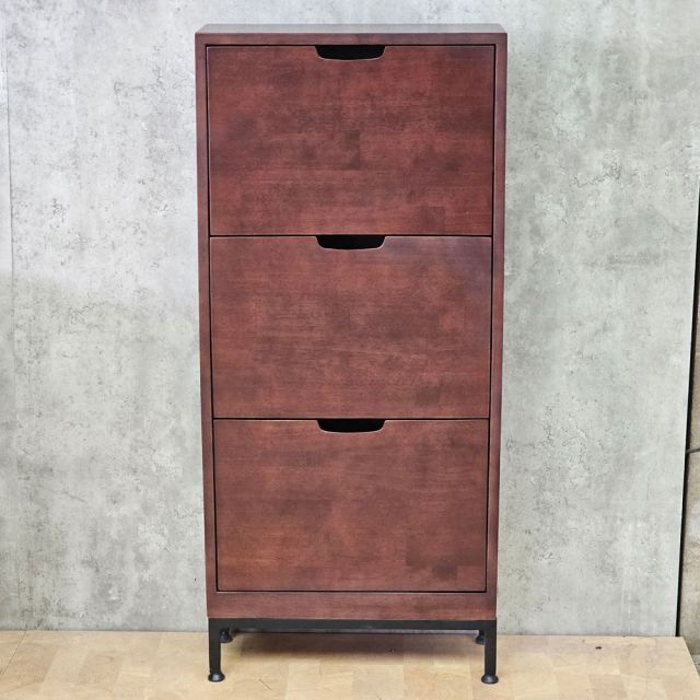 Tủ giày cửa lật 50x20x110cm gỗ cao su KG68124