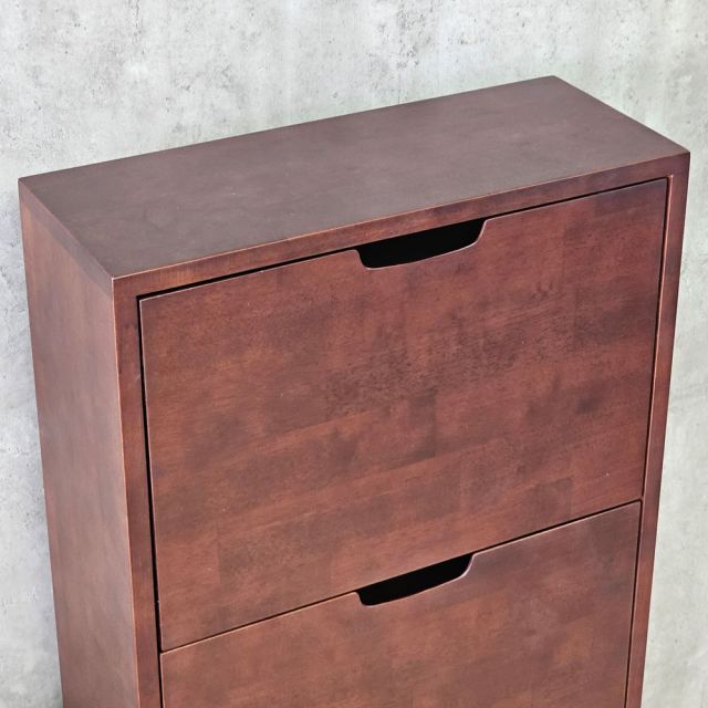 Tủ giày cửa lật 50x20x110cm gỗ cao su KG68124