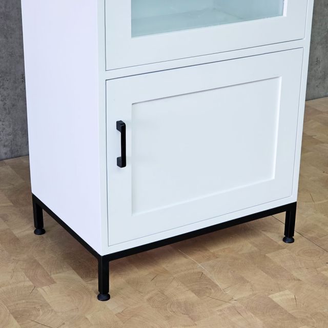 Tủ trưng bày cửa kính 58x40x170cm gỗ cao su KTB68270