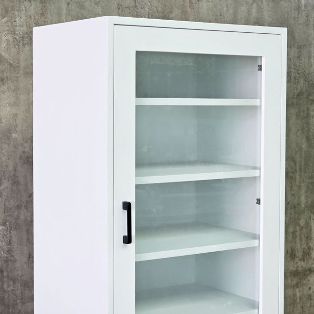 Tủ trưng bày cửa kính 58x40x170cm gỗ cao su KTB68270