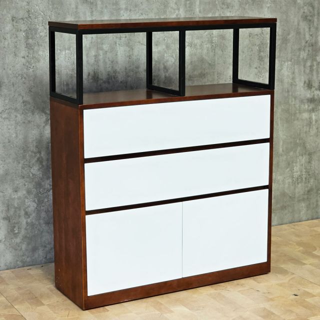 Tủ kệ lưu trữ 90x30x110cm gỗ cao su KTB68273