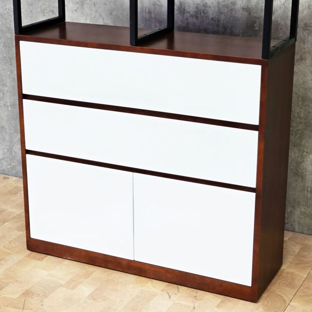 Tủ kệ lưu trữ 90x30x110cm gỗ cao su KTB68273