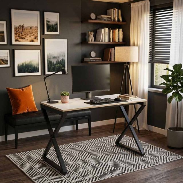 Bàn làm việc 120x60cm gỗ Plywood Melamin hệ XConcept HBXC067