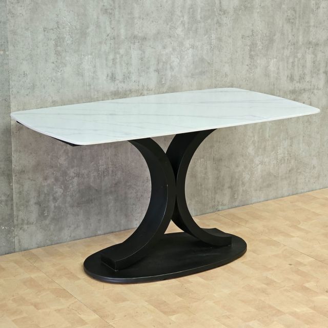 Bàn ăn chữ nhật 140x80cm mặt ceramic BA68315