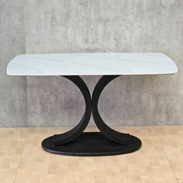 Bàn ăn chữ nhật 140x80cm mặt ceramic BA68315