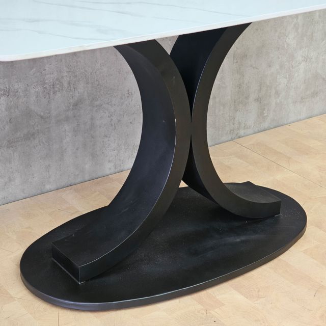 Bàn ăn chữ nhật 140x80cm mặt ceramic BA68315