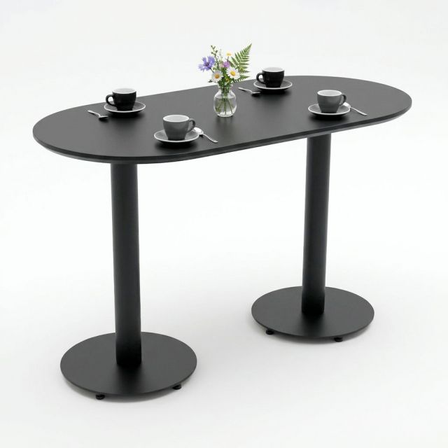Bàn cafe hình Oval 120x60cm gỗ tràm CFD68289