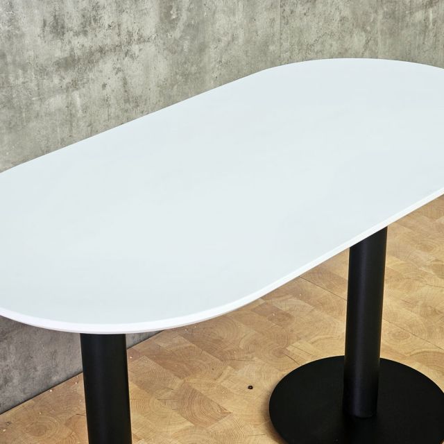 Bàn cafe hình Oval 120x60cm gỗ tràm CFD68289