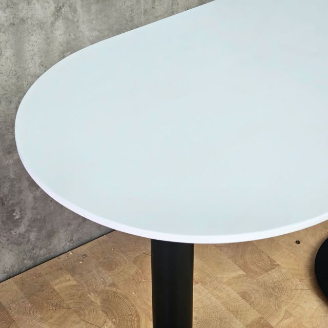 Bàn cafe hình Oval 120x60cm gỗ tràm CFD68289