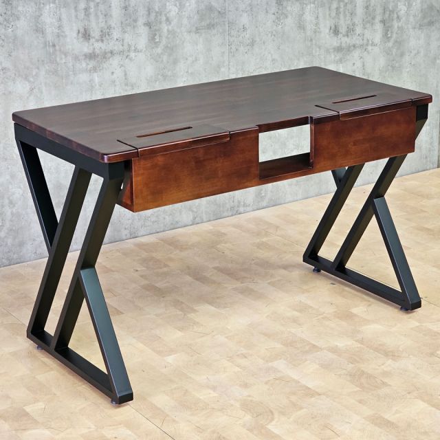 Bàn làm việc có hộp điện 120x60cm gỗ tràm ZD045