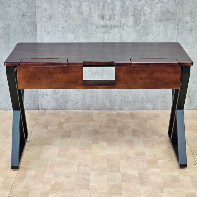 Bàn làm việc có hộp điện 120x60cm gỗ tràm ZD045