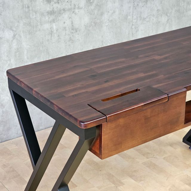 Combo bàn chữ X đôi và 1 ghế lưng tựa CB68217