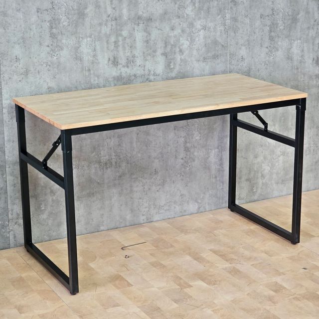 Bàn làm việc 120x60cm chân gấp gỗ cao su SPD68177