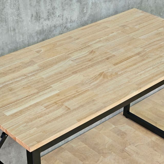 Bàn làm việc 120x60cm chân gấp gỗ cao su SPD68177