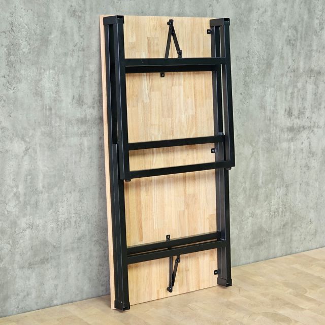 Bàn làm việc 120x60cm chân gấp gỗ cao su SPD68177