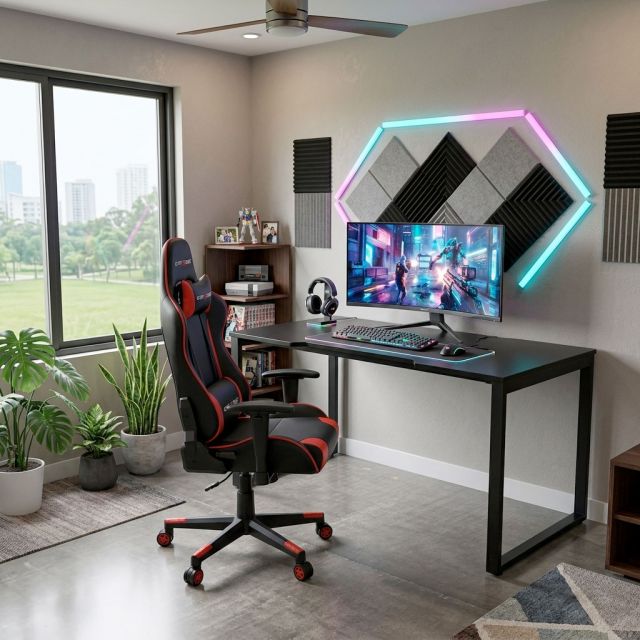 Combo bàn chơi game 160x70cm và ghế Gaming CBG68032