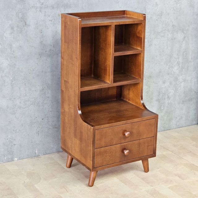 Tủ bên hông giường 43x36x90cm gỗ cao su TDG68057