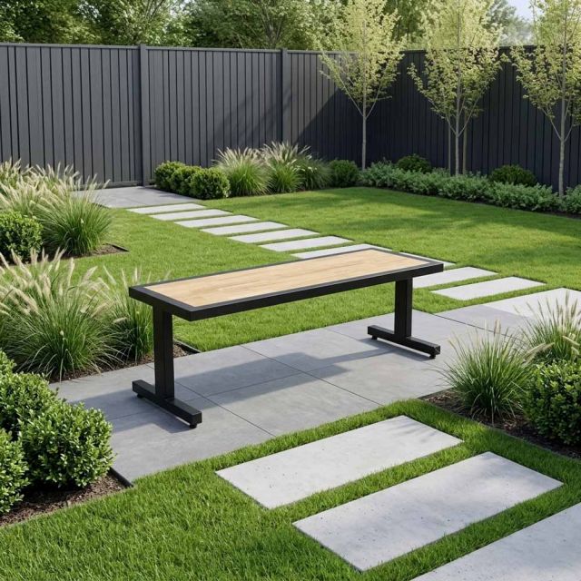 Ghế ăn băng SAHO chữ I 120x45x43(cm) GA68005