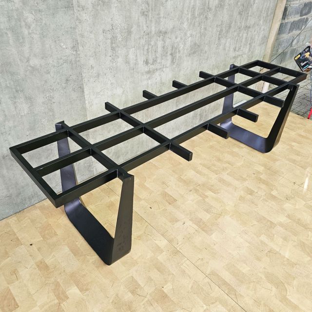 Chân bàn sắt 243x79x72cm sơn tĩnh điện CHB68118