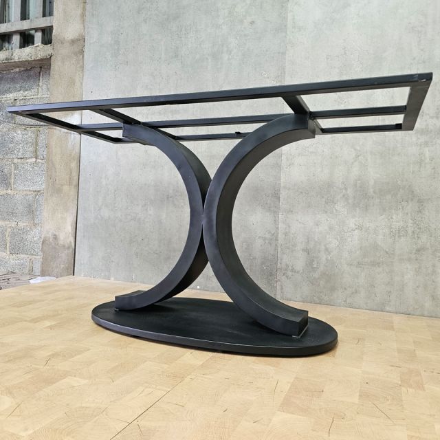 Chân sắt cho bàn ăn 140x80cm sơn tĩnh điện CHB68117