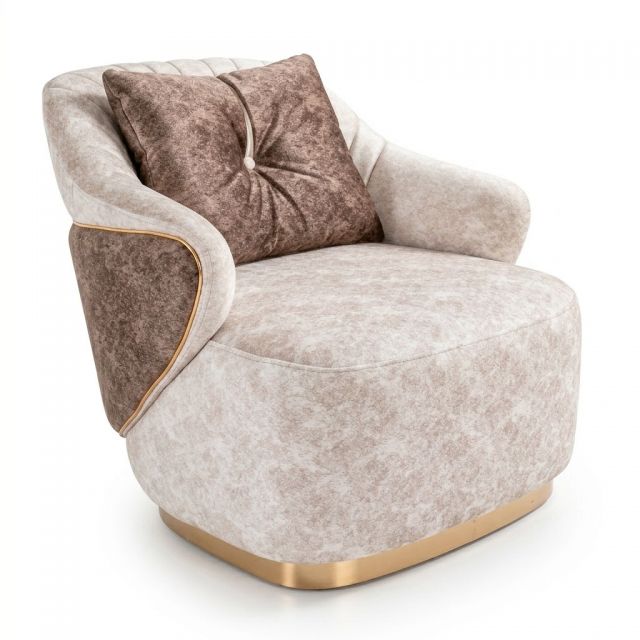 Ghế sofa đơn bọc vải nhung GSD68120
