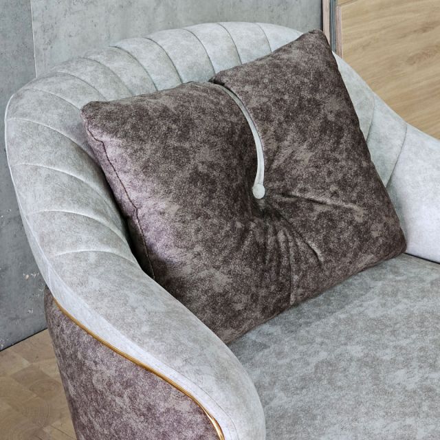 Ghế sofa đơn bọc vải nhung GSD68120
