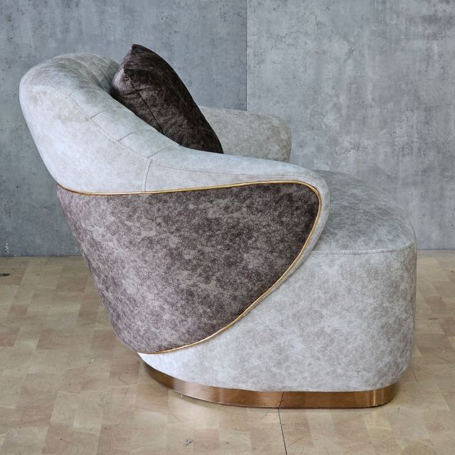 Ghế sofa đơn bọc vải nhung GSD68120