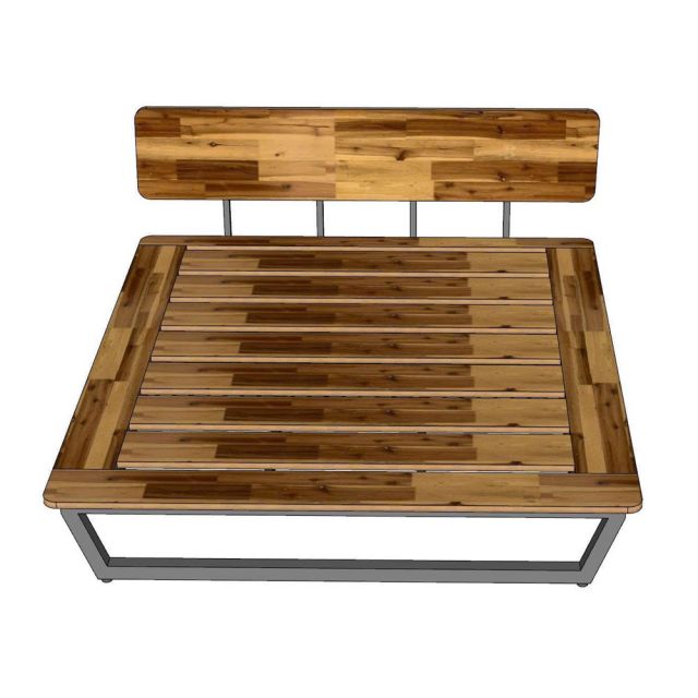 Giường ngủ cho nệm 180x200cm gỗ tràm GN68073