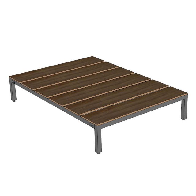 Giường ngủ lắp ráp 140x200x34cm gỗ plywood GN68074