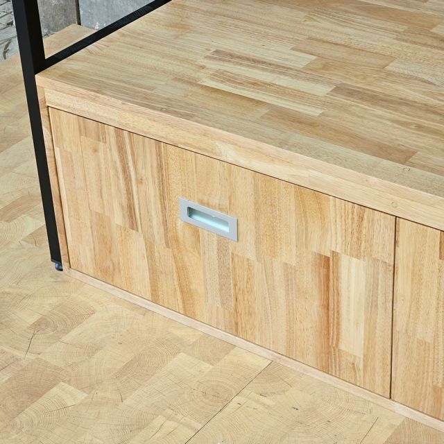 Giường tầng lắp ráp 80x200cm gỗ cao su GT020