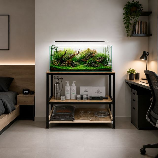 Kệ để hồ thủy sinh 90x60x85cm gỗ plywood KTB68275