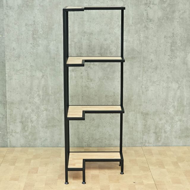 Kệ góc tường 45x40x130cm gỗ cao su KGT68060