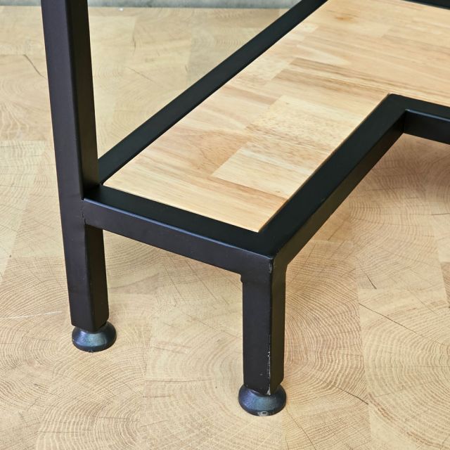 Kệ góc tường 45x40x130cm gỗ cao su KGT68060