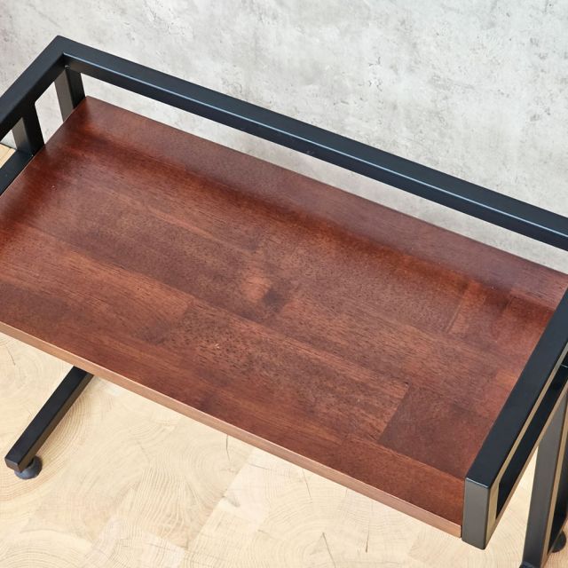 Kệ lò vi sóng 55x30x44cm gỗ cao su khung sắt KVS68003