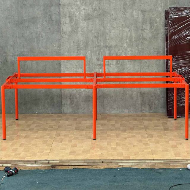 Chân sắt lắp ráp cho bàn họp 120x240cm hệ OMA II sơn tĩnh điện HCOM220