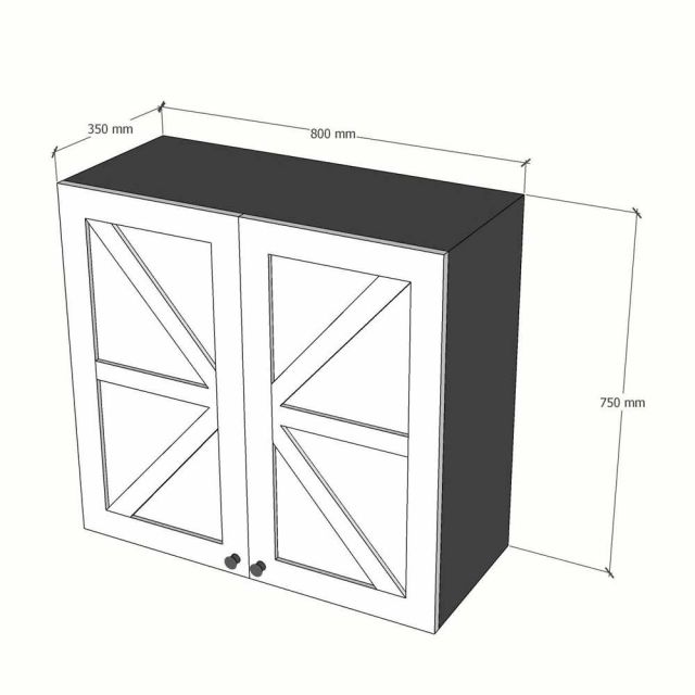 Bộ tủ bếp mini gỗ cao su BTB68022
