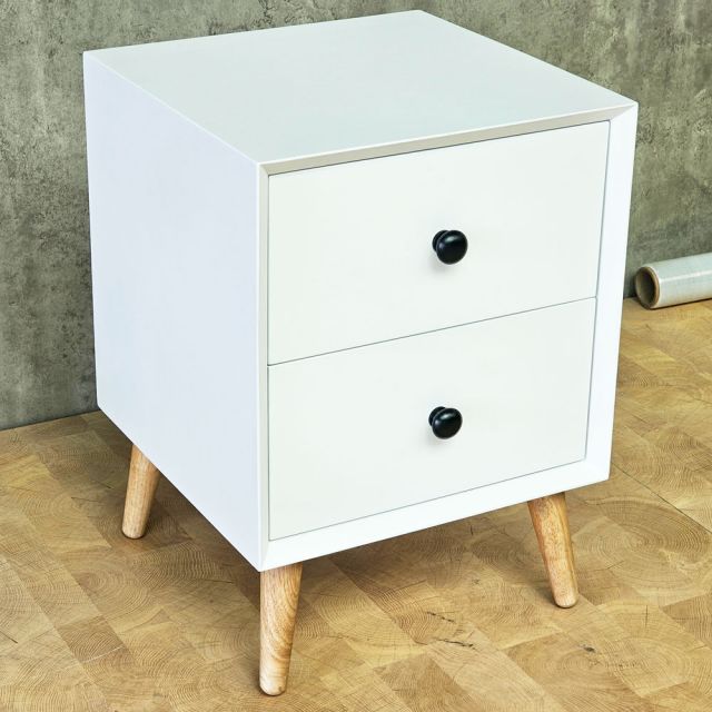 Tủ đầu giường 40x40x50cm gỗ cao su TDG68075