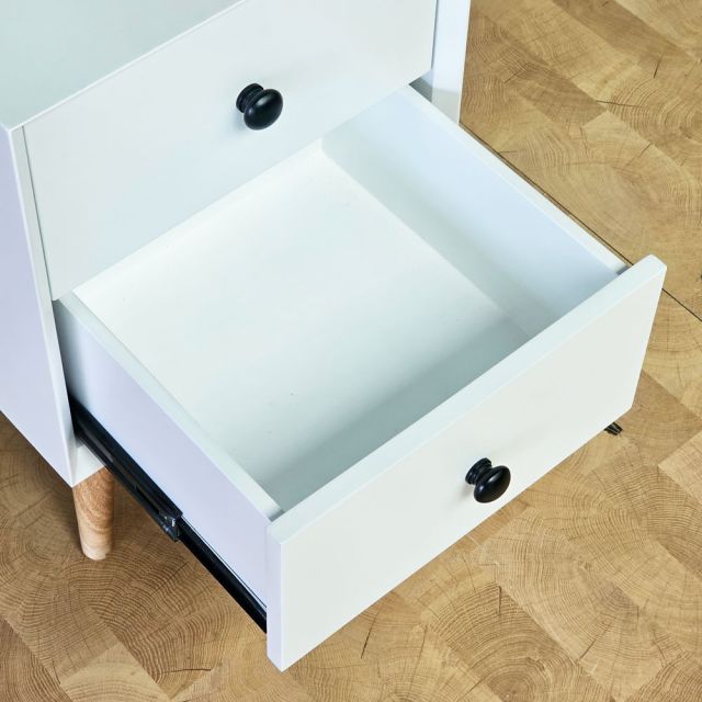 Tủ đầu giường 40x40x50cm gỗ cao su TDG68075