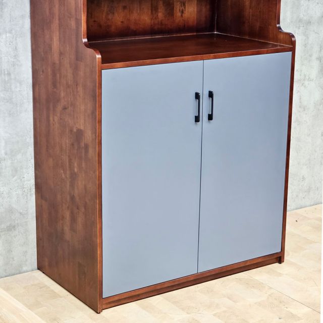 Tủ hồ sơ 90x40x220cm gỗ cao su THS68096