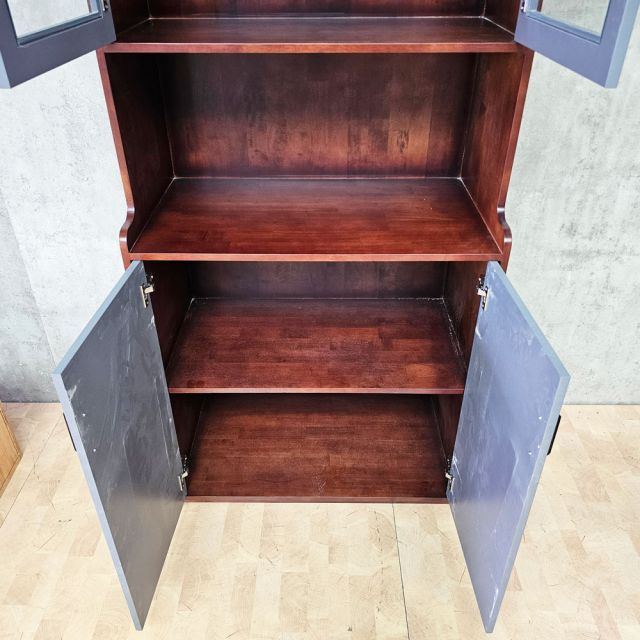Tủ hồ sơ 90x40x220cm gỗ cao su THS68096