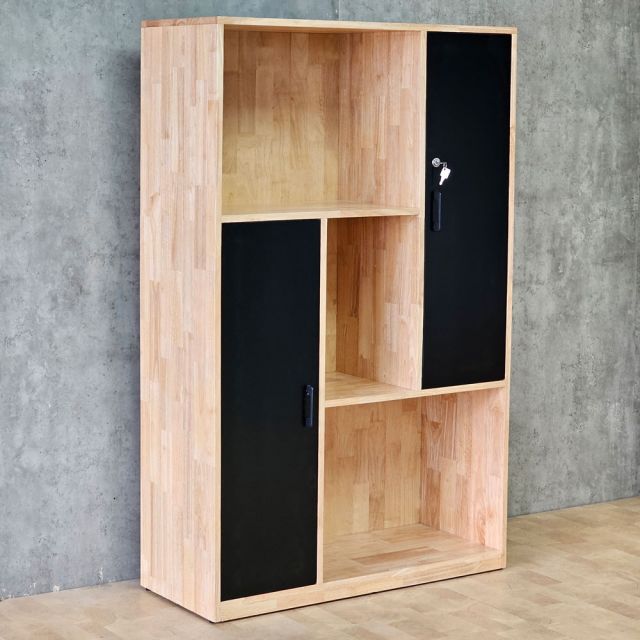 Kệ trang trí 100x40x155cm gỗ cao su KTT68081