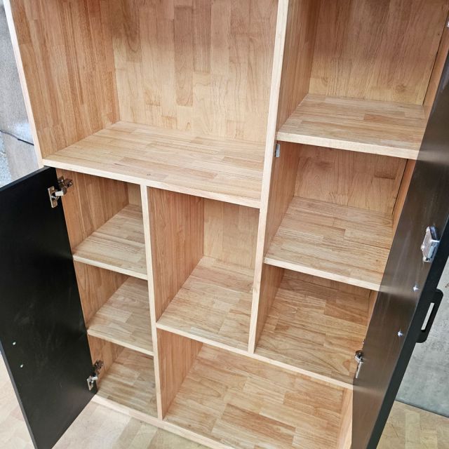 Kệ trang trí 100x40x155cm gỗ cao su KTT68081