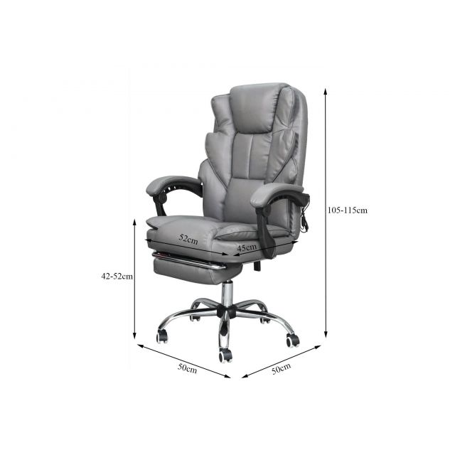 Ghế văn phòng ngả lưng có gác chân GAK916